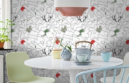 Обои Als4 001 фото в интерьере кухни превью