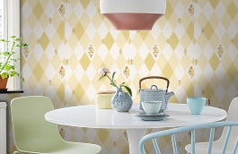 Обои Als7 004 фото в интерьере кухни превью