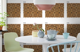 Обои DC 001 Illusion фото в интерьере кухни превью