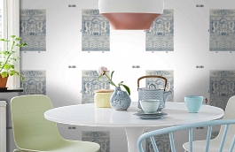 Обои DC 005 Illusion фото в интерьере кухни превью