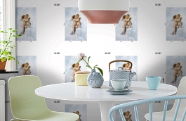 Обои DC 007 Illusion фото в интерьере кухни превью