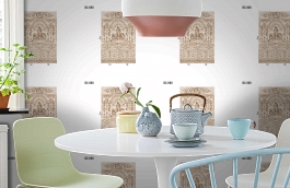 Обои DC 008 Illusion фото в интерьере кухни превью