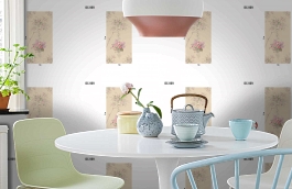 Обои DC 009 Illusion фото в интерьере кухни превью