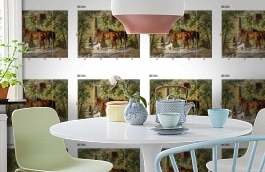 Обои DC 014 Illusion фото в интерьере кухни превью