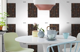 Обои DC 015 Illusion фото в интерьере кухни превью