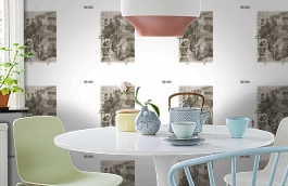 Обои DC 016 Illusion фото в интерьере кухни превью