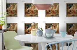 Обои DF 004 Illusion фото в интерьере кухни превью