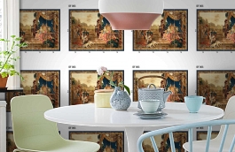 Обои DF 005 Illusion фото в интерьере кухни превью