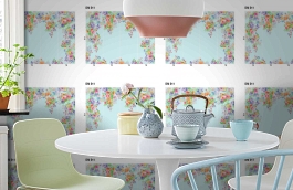 Обои DM 011 Illusion фото в интерьере кухни превью