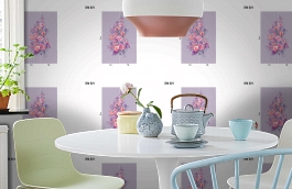 Обои DM 021 Illusion фото в интерьере кухни превью