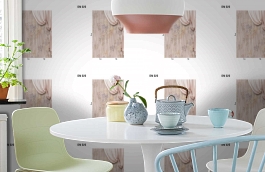 Обои DM 026 Illusion фото в интерьере кухни превью