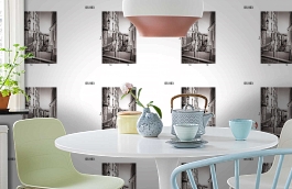 Обои DS 003 Illusion фото в интерьере кухни превью