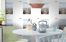 Обои DS 004 Illusion фото в интерьере кухни превью