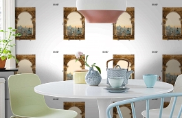 Обои DS 007 Illusion фото в интерьере кухни превью