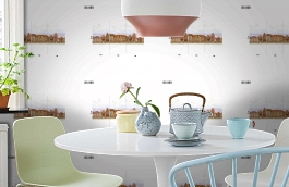 Обои DS 009 Illusion фото в интерьере кухни превью