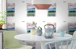 Обои DS 013 Illusion фото в интерьере кухни превью