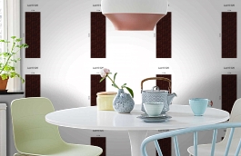 Обои Lac10 020 фото в интерьере кухни превью