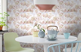 Обои Q10006-1A-1 фото в интерьере кухни превью