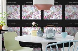 Обои Q10006A-1 фото в интерьере кухни превью