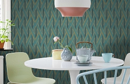 Обои QTR5 005 1 фото в интерьере кухни превью