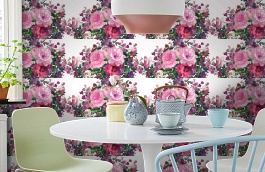 Обои V9002 фото в интерьере кухни превью