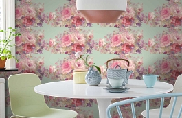 Обои V9005 фото в интерьере кухни превью