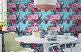 Обои V9018 фото в интерьере кухни превью