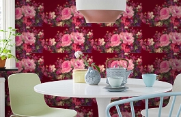 Обои V9020 фото в интерьере кухни превью