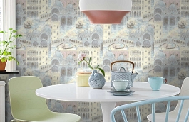 Обои 1005 фото в интерьере кухни превью