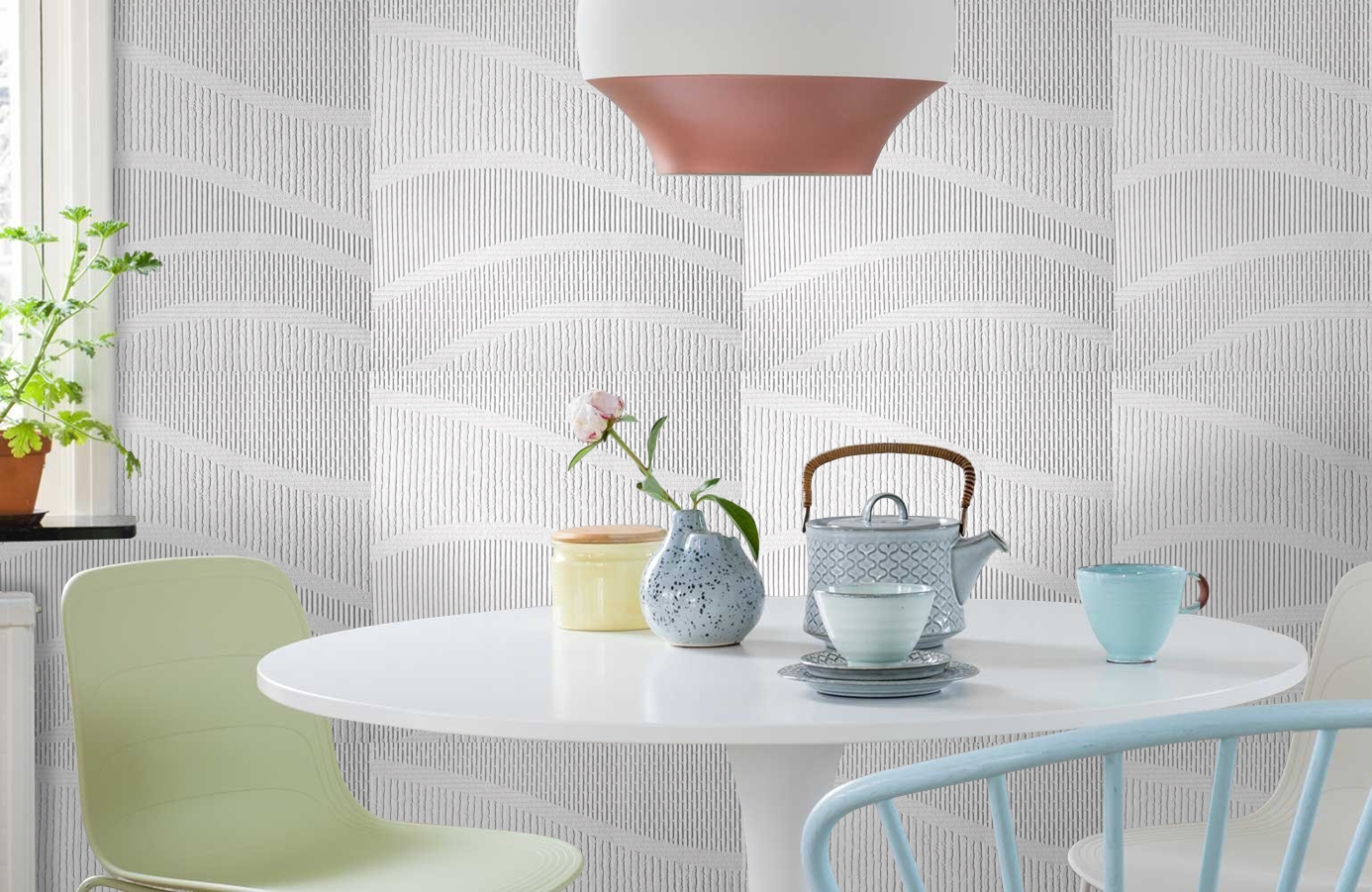 Обои 1877 фото в интерьере кухни