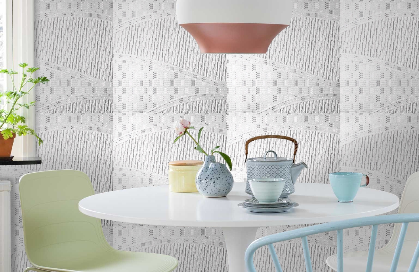 Обои 1878 фото в интерьере кухни