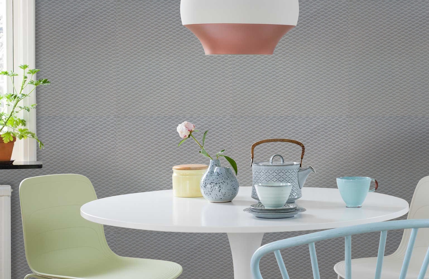 Обои 5701 фото в интерьере кухни