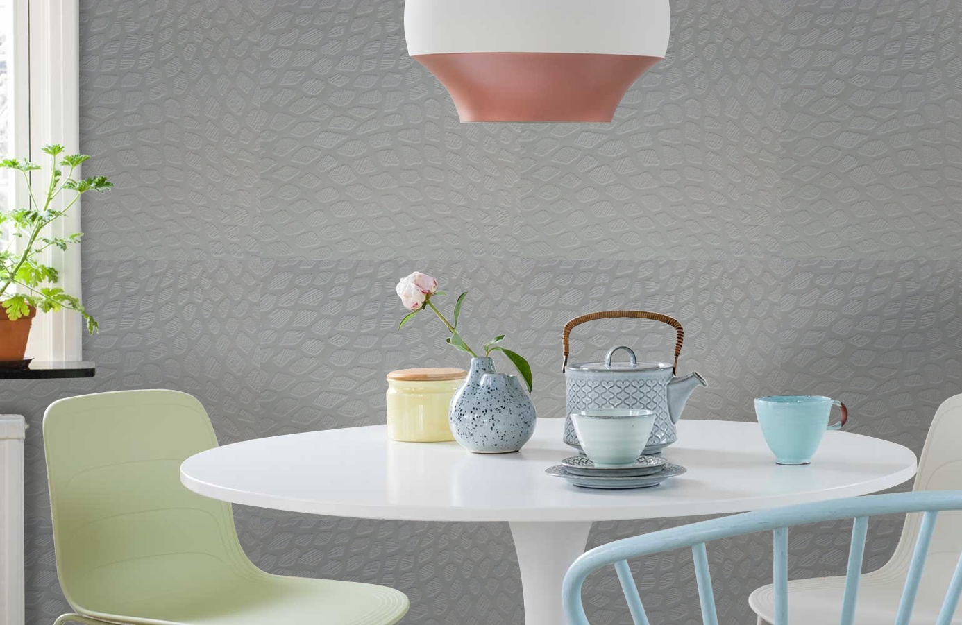 Обои 5702 фото в интерьере кухни