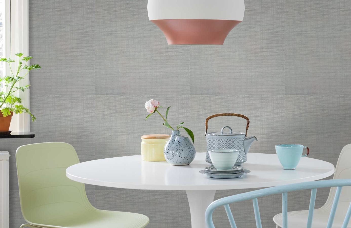 Обои 5706 фото в интерьере кухни