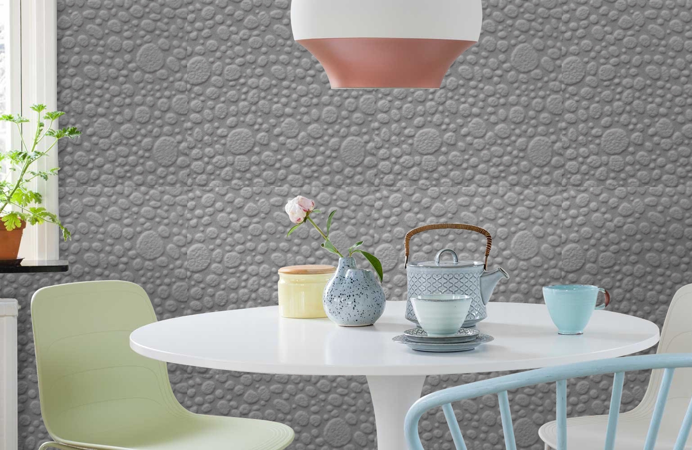 Обои 9317 фото в интерьере кухни