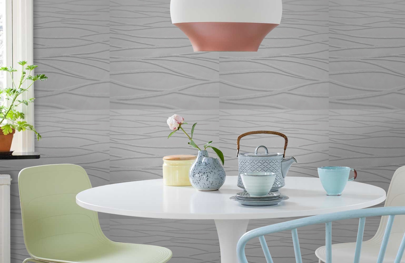 Обои 9318 фото в интерьере кухни