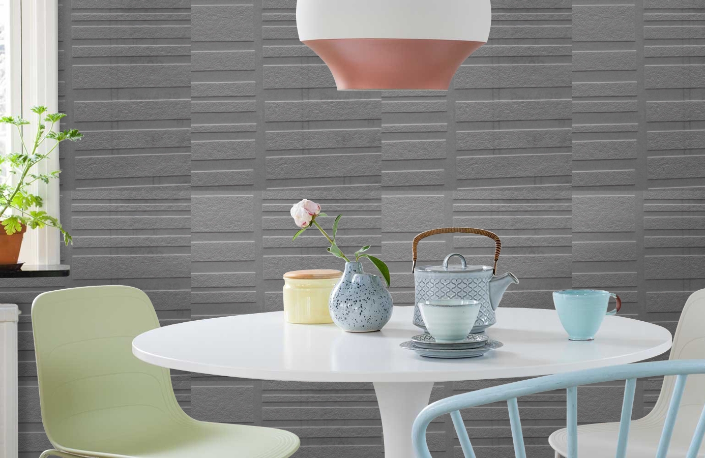 Обои 9323 фото в интерьере кухни