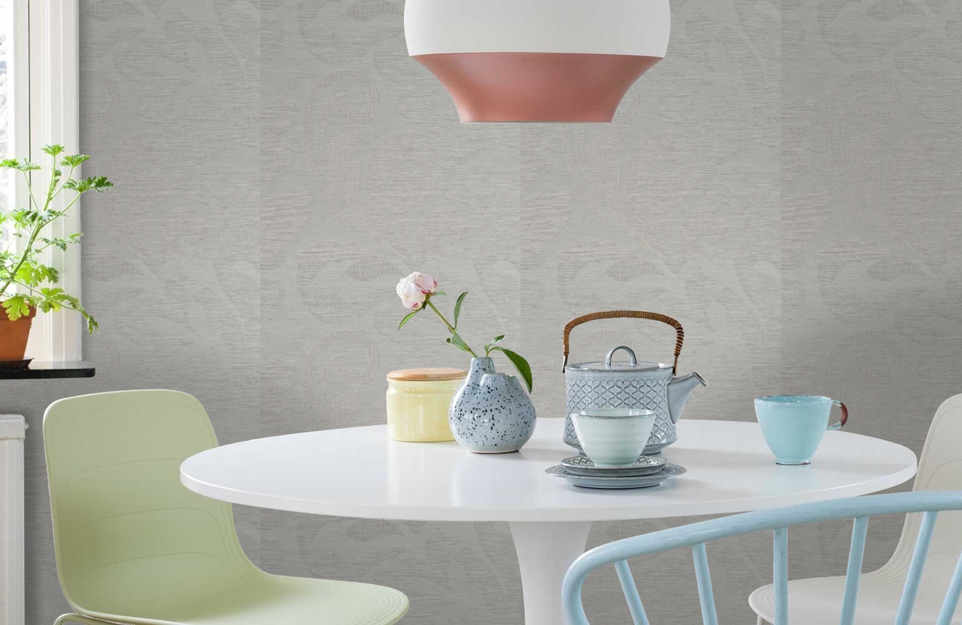 Обои 185004 фото в интерьере кухни