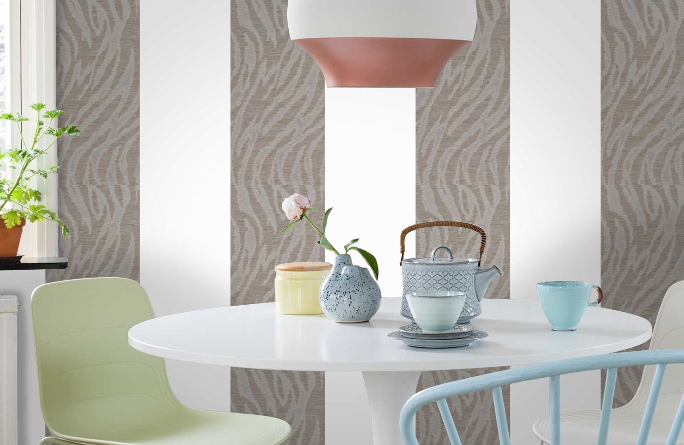 Обои 185025 фото в интерьере кухни