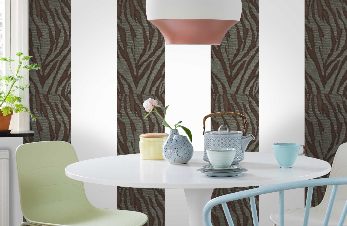 Обои 185028 фото в интерьере кухни