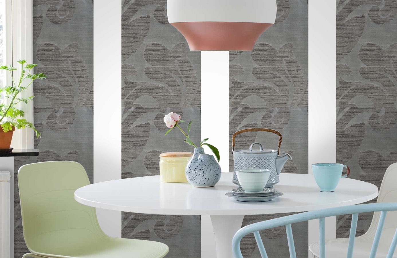 Обои 185051 фото в интерьере кухни