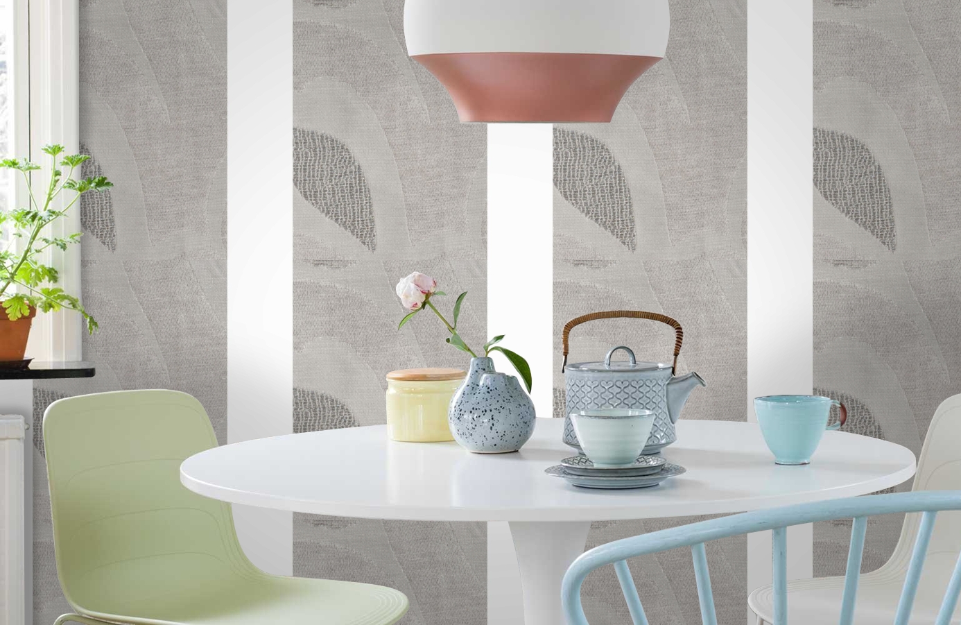 Обои 185054 фото в интерьере кухни