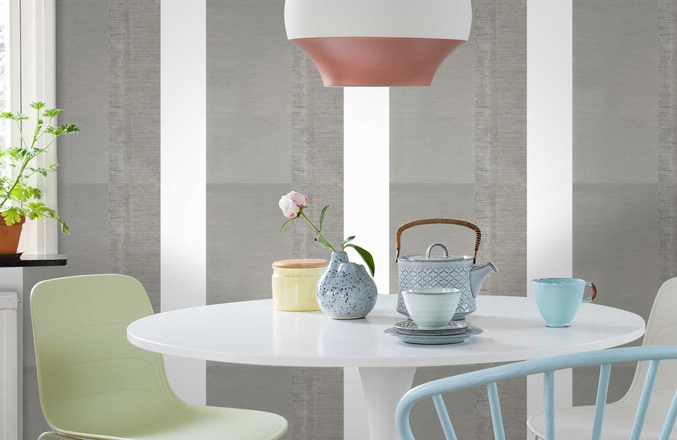 Обои 185060 фото в интерьере кухни