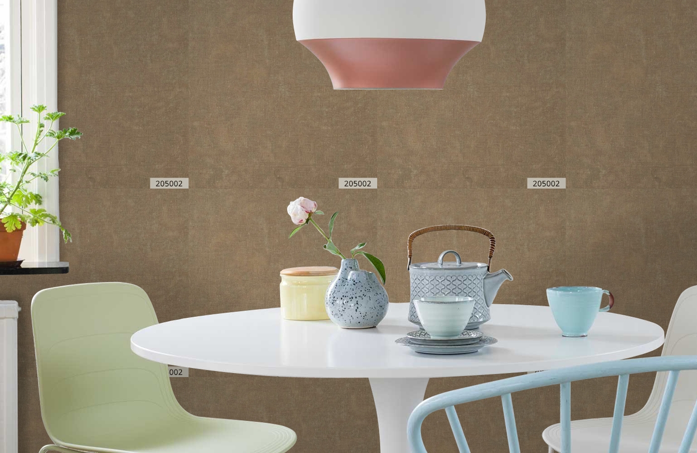 Обои 205002 фото в интерьере кухни