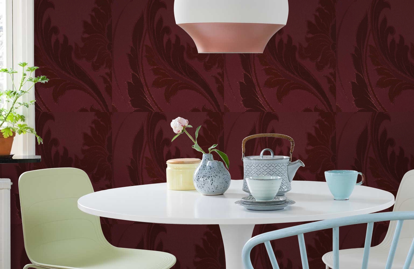 Обои 245006 фото в интерьере кухни