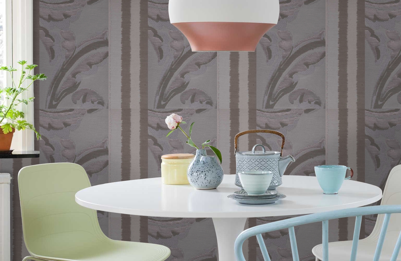 Обои 245038 фото в интерьере кухни