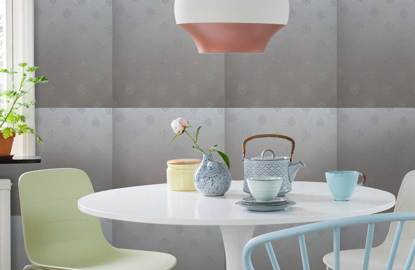 Обои 4620-E1 фото в интерьере кухни Обои 4620-E1 фото в интерьере кухни