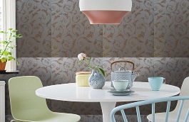 Обои 4640-Y1 фото в интерьере кухни превью