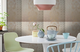 Обои 4910 E1 фото в интерьере кухни превью