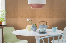 Обои 64 фото в интерьере кухни превью